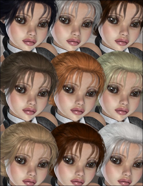 Trixie Hair by: Lady Littlefox, 3D Models by Daz 3D
