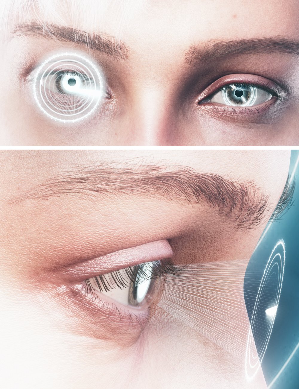 Hologram Eyes for Genesis 9 by: Neikdian, 3D Models by Daz 3D