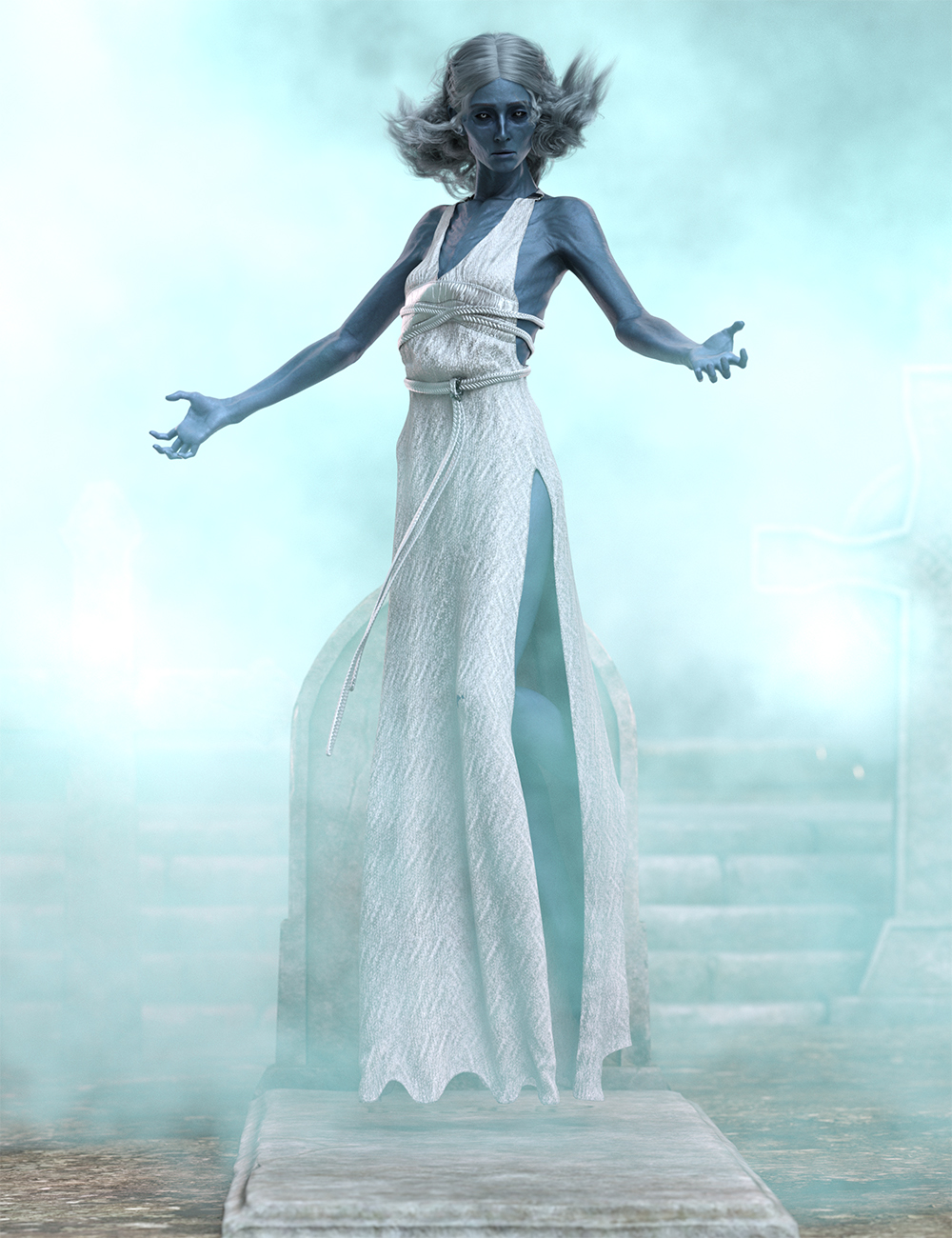 Ghostly Affairs Poses for Genesis 9 Base by: Ensary, 3D Models by Daz 3D