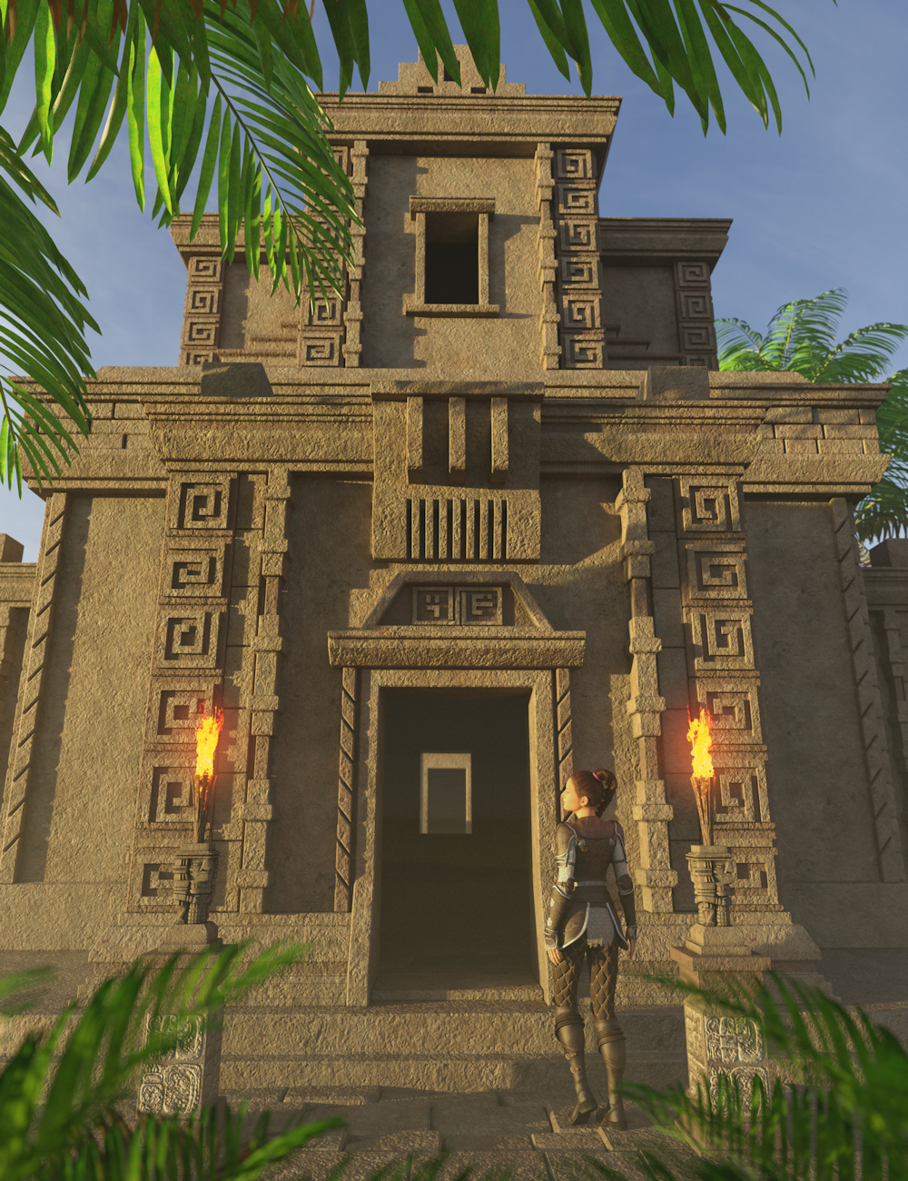 Aztec Architecture 1 | Daz 3D