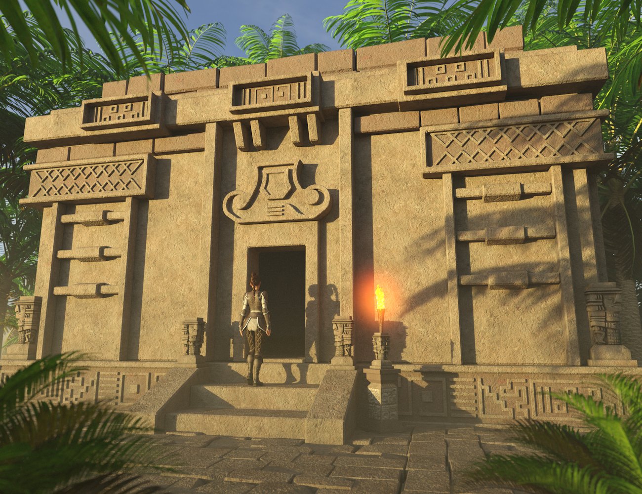 Aztec Architecture 1 | Daz 3D