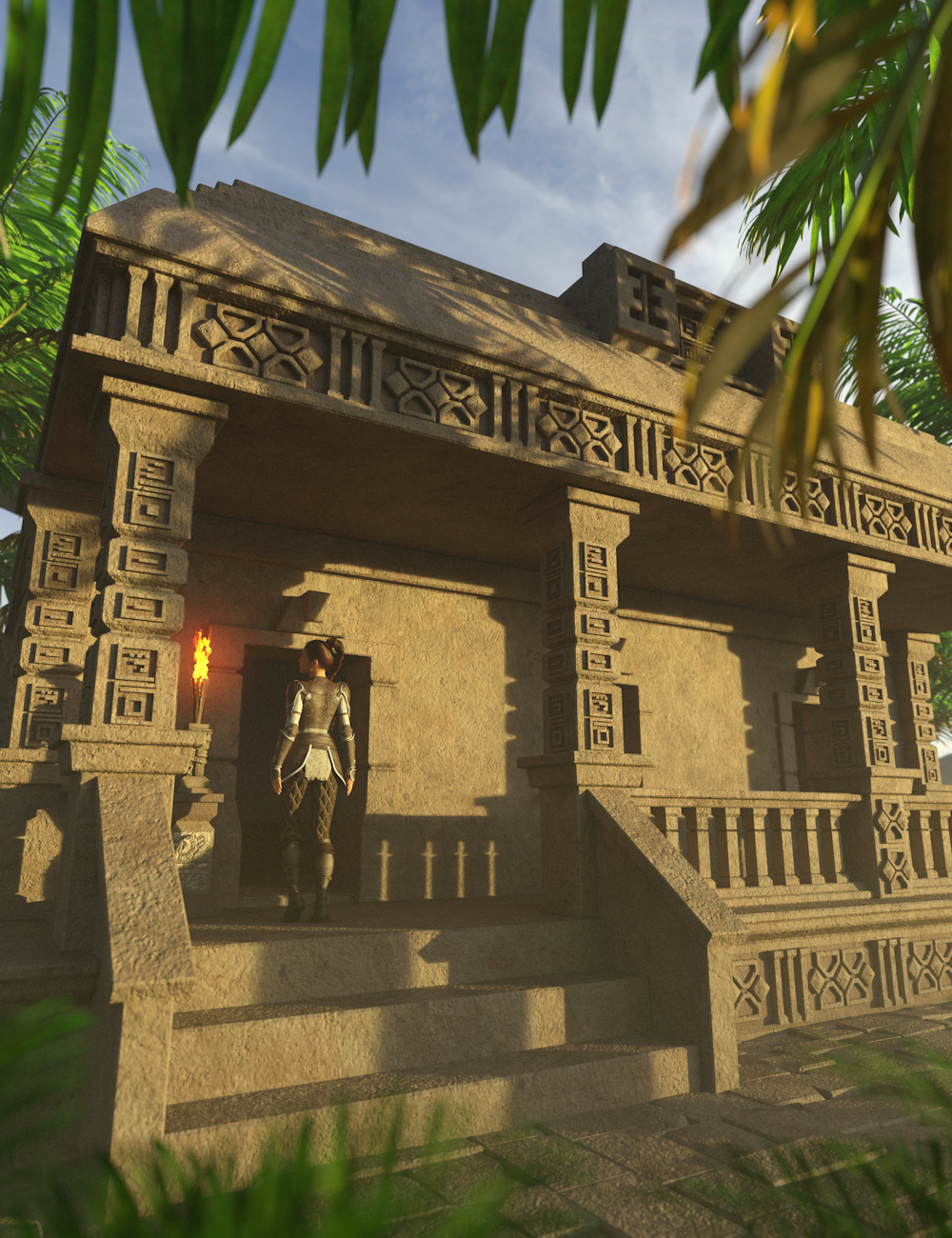 Aztec Architecture 2 | Daz 3D