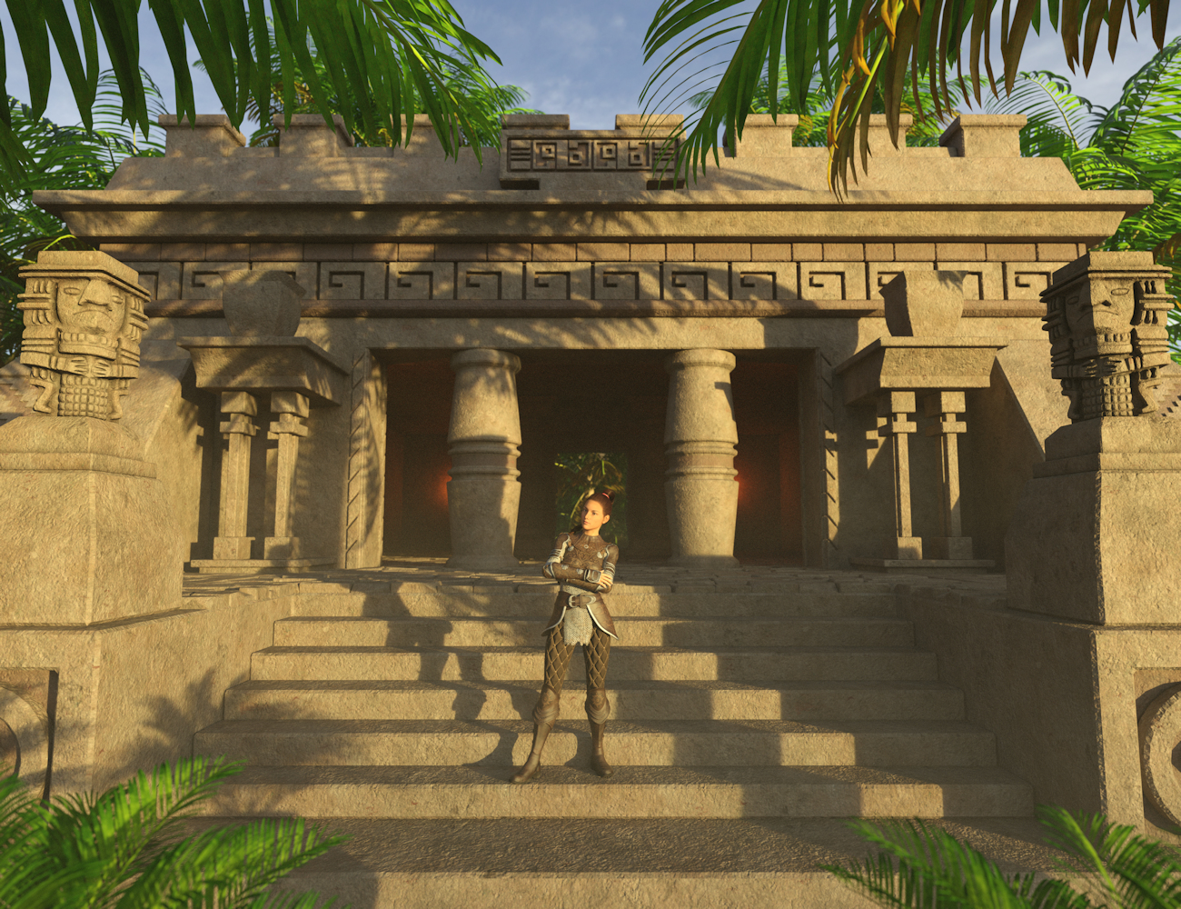 Aztec Architecture 2 | Daz 3D