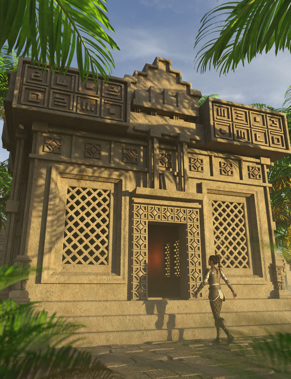 Aztec Architecture 2 | Daz 3D