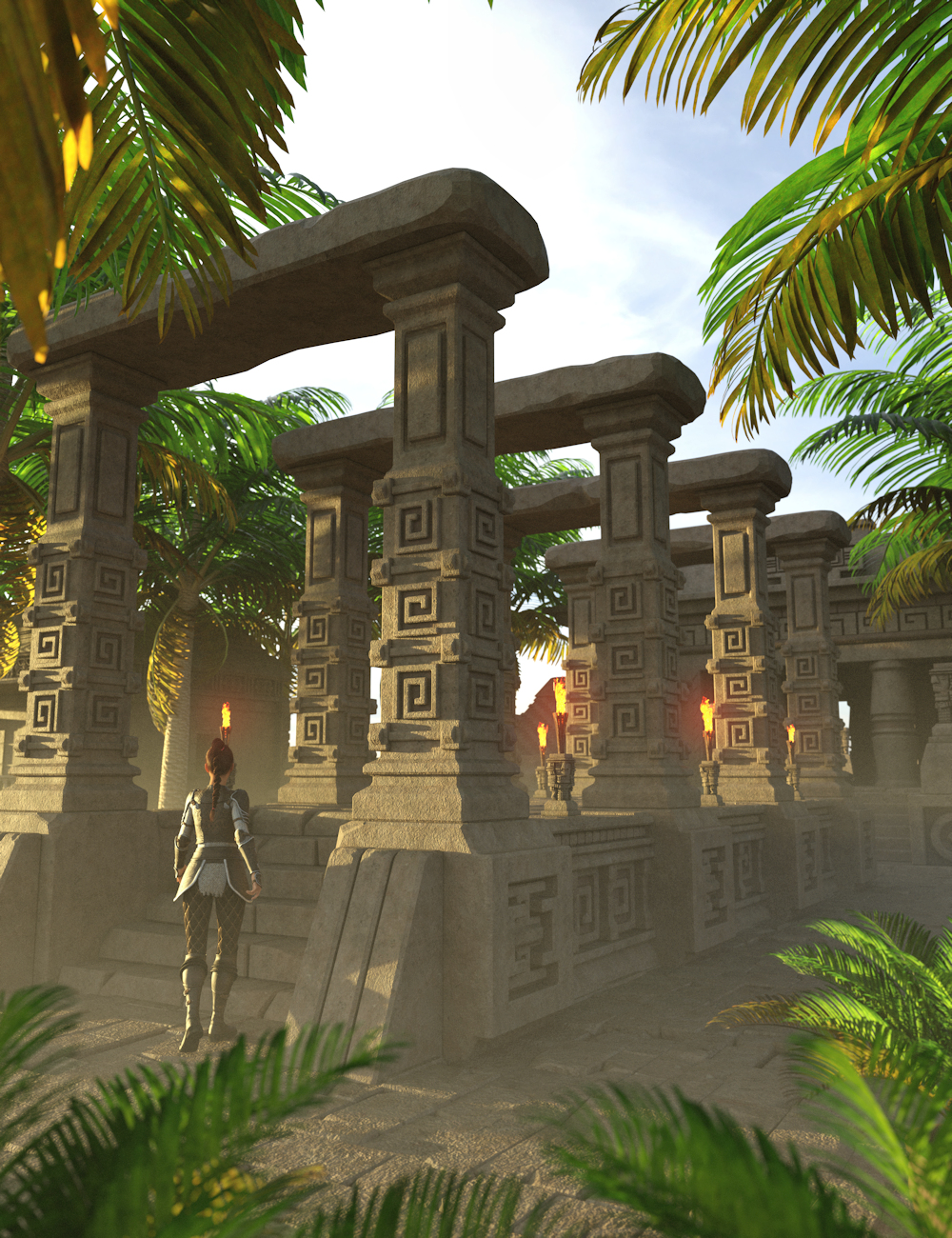 Aztec Architecture 2 | Daz 3D