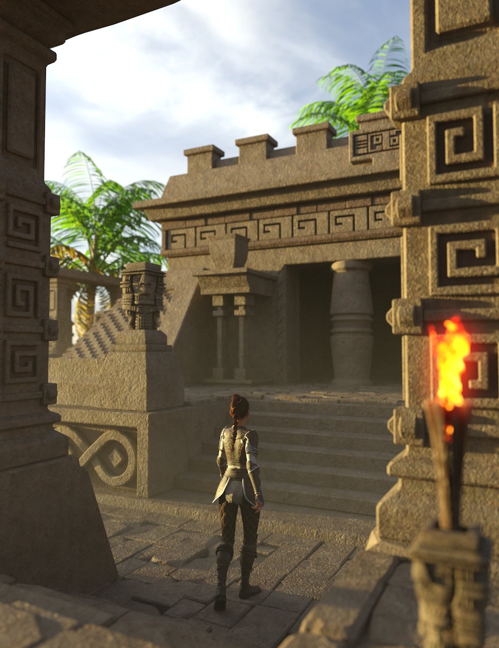 Aztec Architecture 2 | Daz 3D