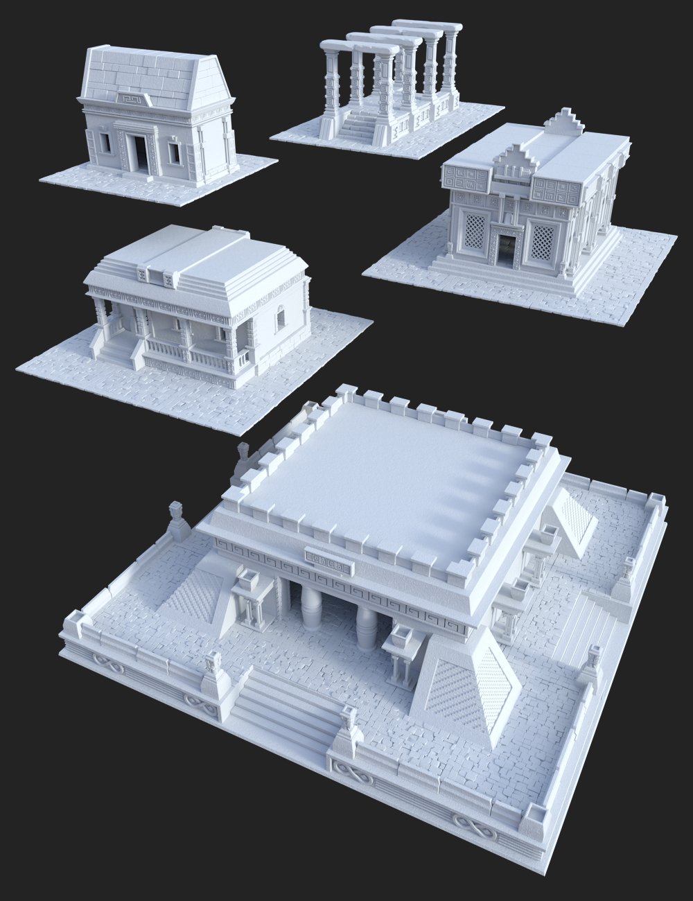 Aztec Architecture 2 | Daz 3D