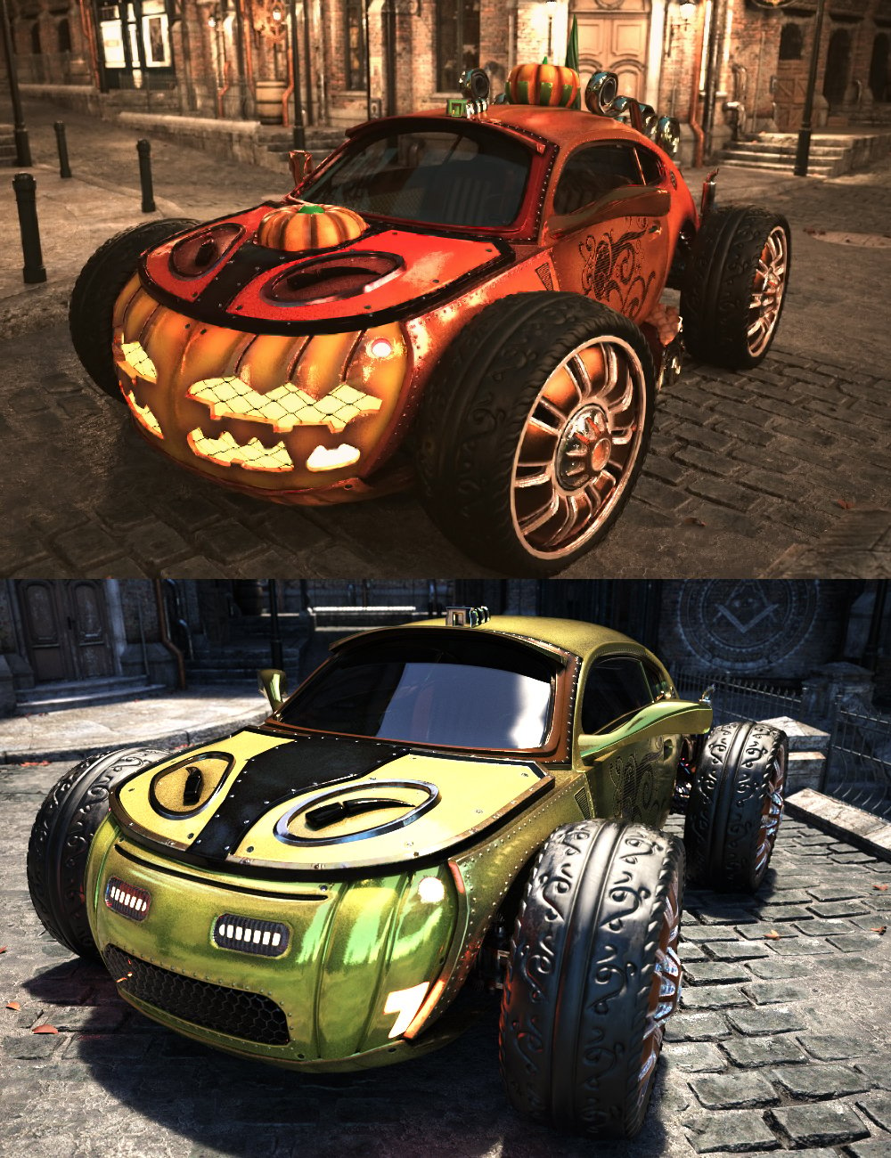 XI Fantasy Car with Pumpkin Add-on