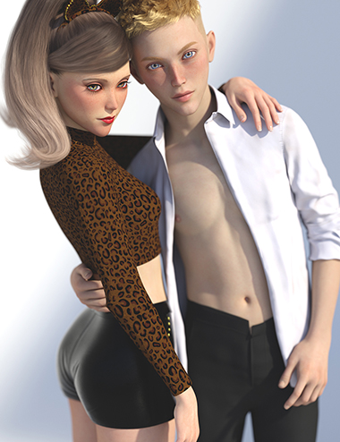EM3D Kikii and Kash Cute Mega Bundle for Genesis 9 | Daz 3D
