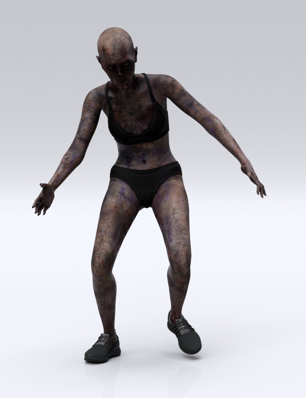 Zombie Move Set Vol.1 for Genesis 9 Feminine and Masculine by: Havanalibere, 3D Models by Daz 3D