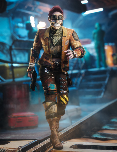 XI Wasteland Warrior Outfit for Genesis 9