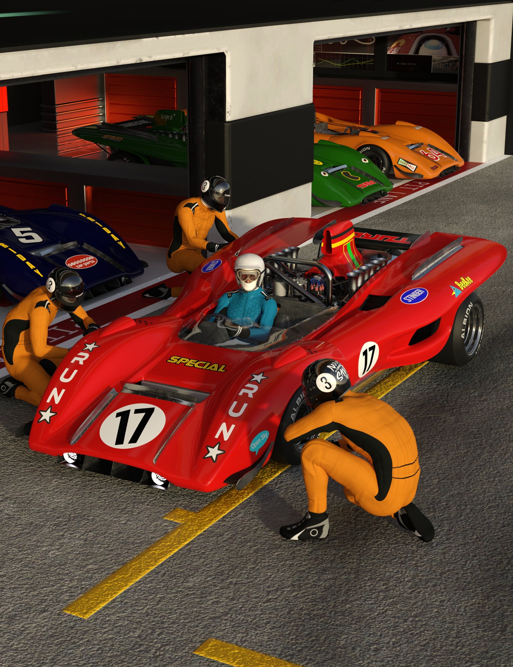 T163 Race Car by: TangoAlphaZYstance, 3D Models by Daz 3D