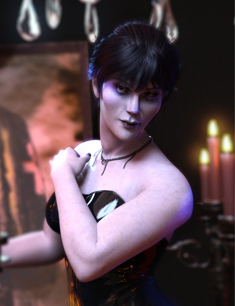 LA Elvira for Genesis 9 by: Laia, 3D Models by Daz 3D