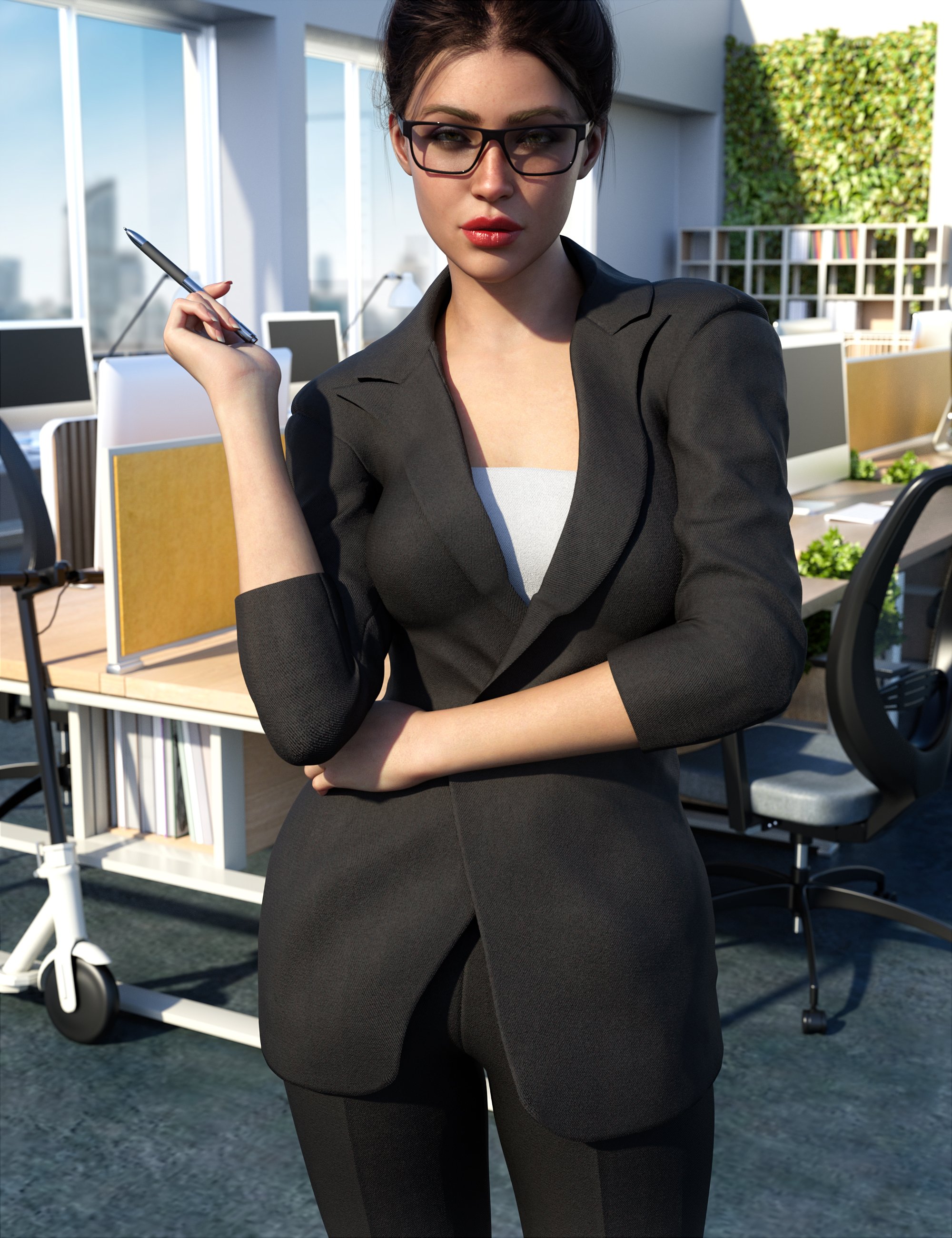 Z Professions Businesswoman Pose Mega Set by: Zeddicuss, 3D Models by Daz 3D