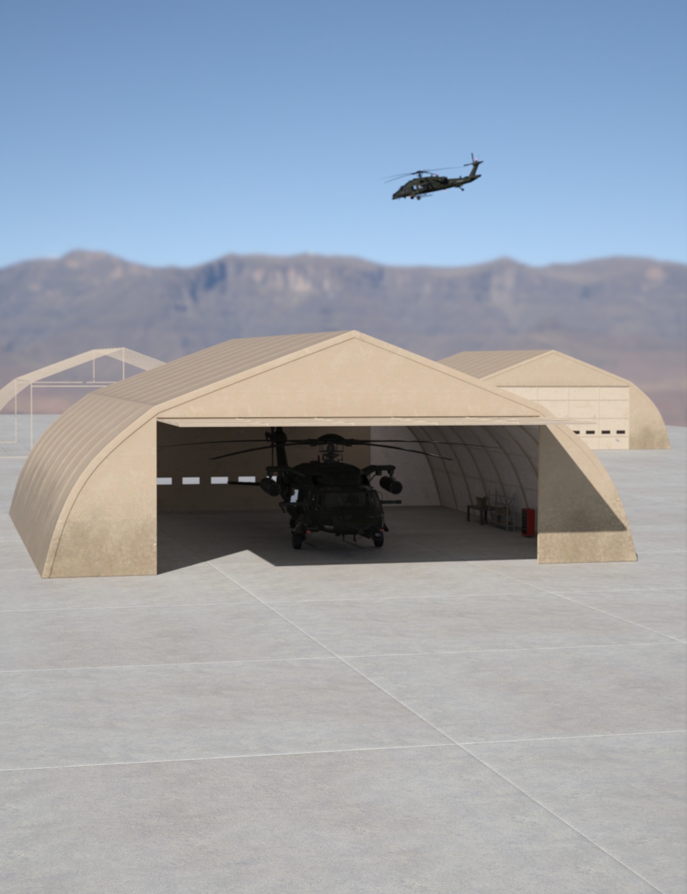 Portable Hangar by: Falcontruth, 3D Models by Daz 3D