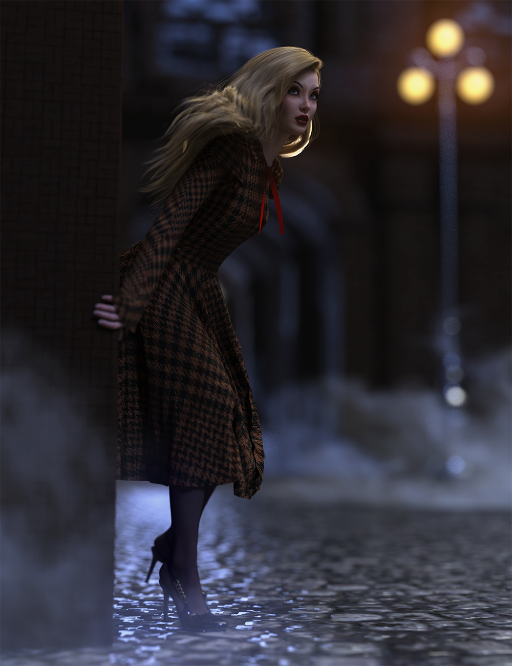 Shadow Walker Poses for Genesis 9, 8 and 3 Female by: 3D Sugar, 3D Models by Daz 3D