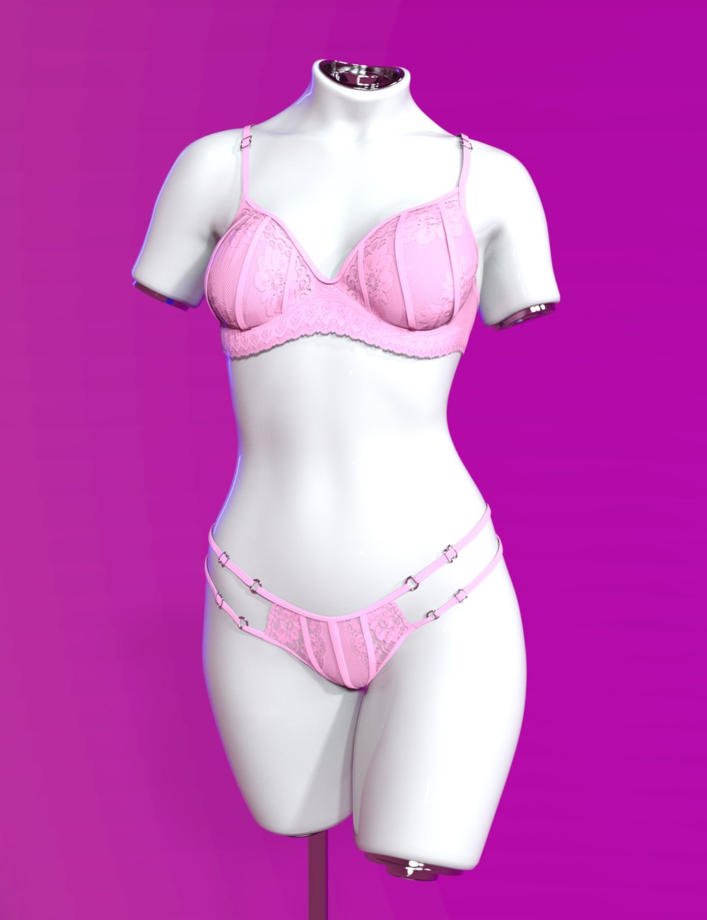 X-Fashion Connected Lingerie for Genesis 9 by: xtrart-3d, 3D Models by Daz 3D