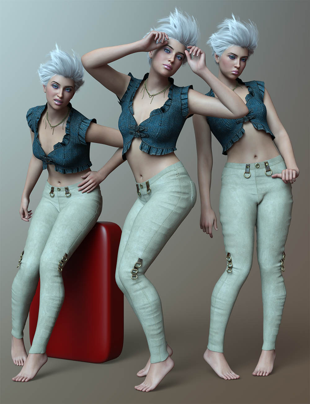 CDI Edgy Poses for Genesis 9 Feminine by: Capsces Digital Ink, 3D Models by Daz 3D