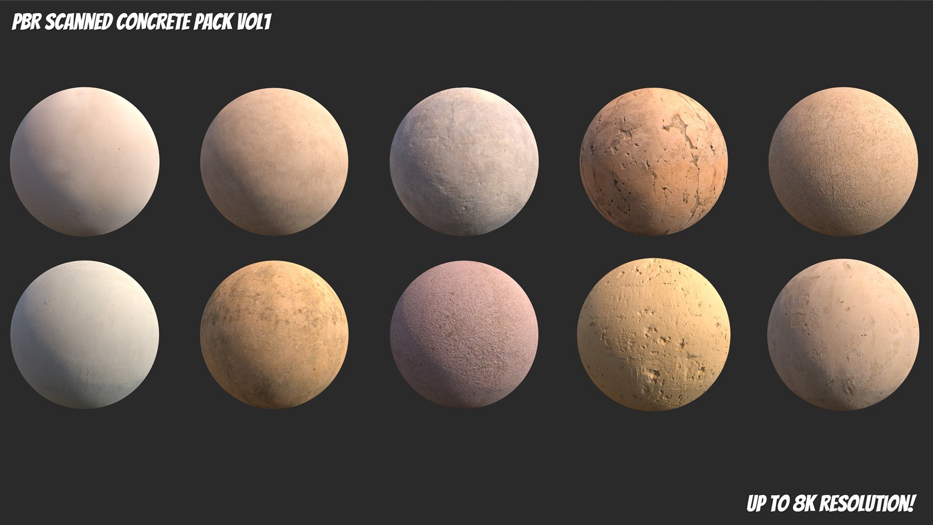 PBR Scanned Concrete Shaders Vol 1 Daz 3D