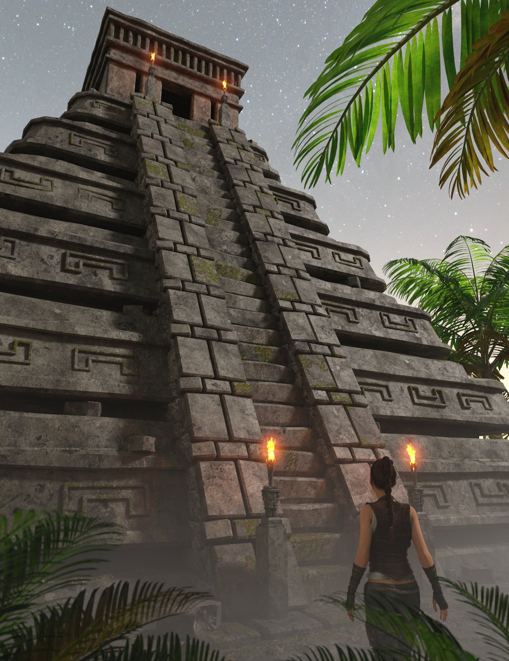 Aztec Pyramids 1 Daz 3D