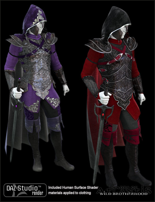 Shades of Atlantis Wild Brotherhood Shades of Atlantis Wild Brotherhood by: Arien, 3D Models by Daz 3D