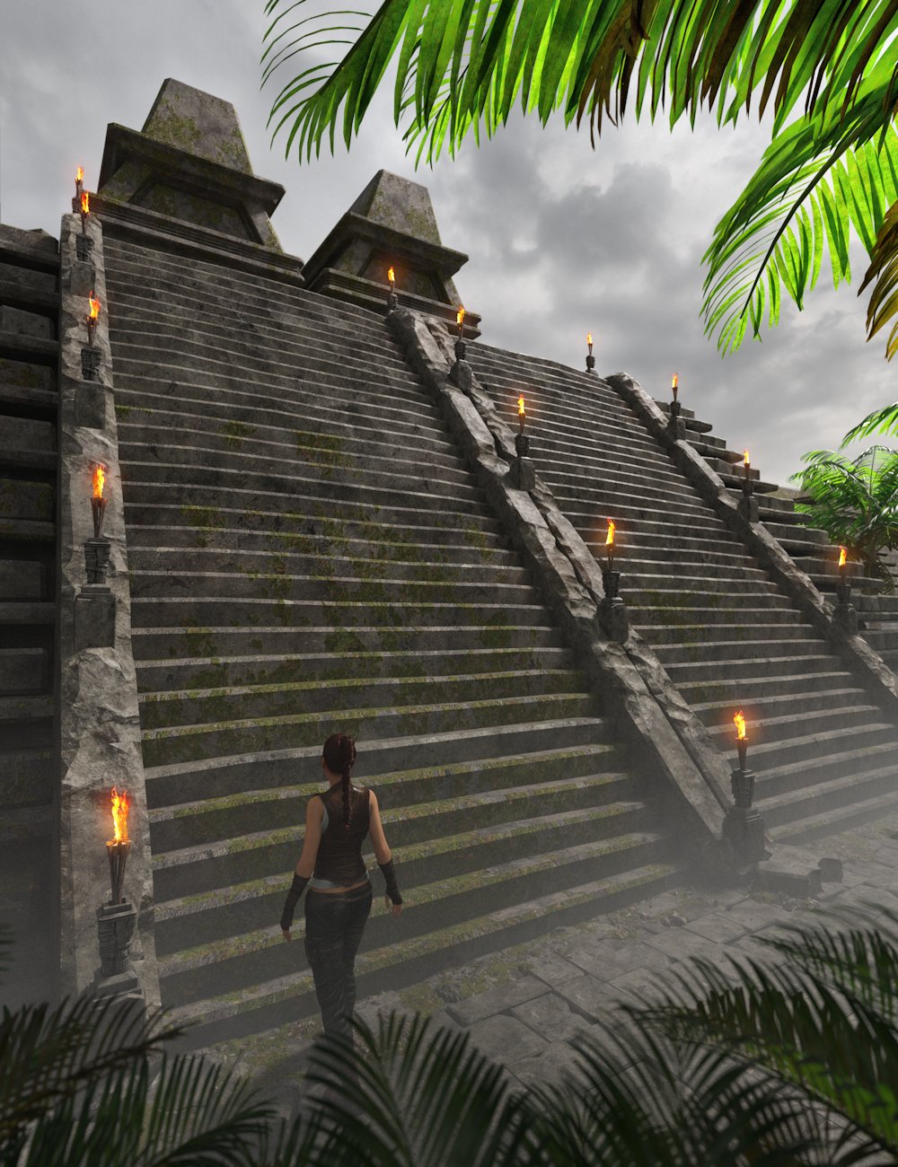 Aztec Pyramids 2 Daz 3D