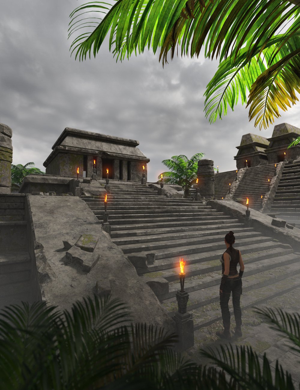 Aztec Pyramids 2 | Daz 3D