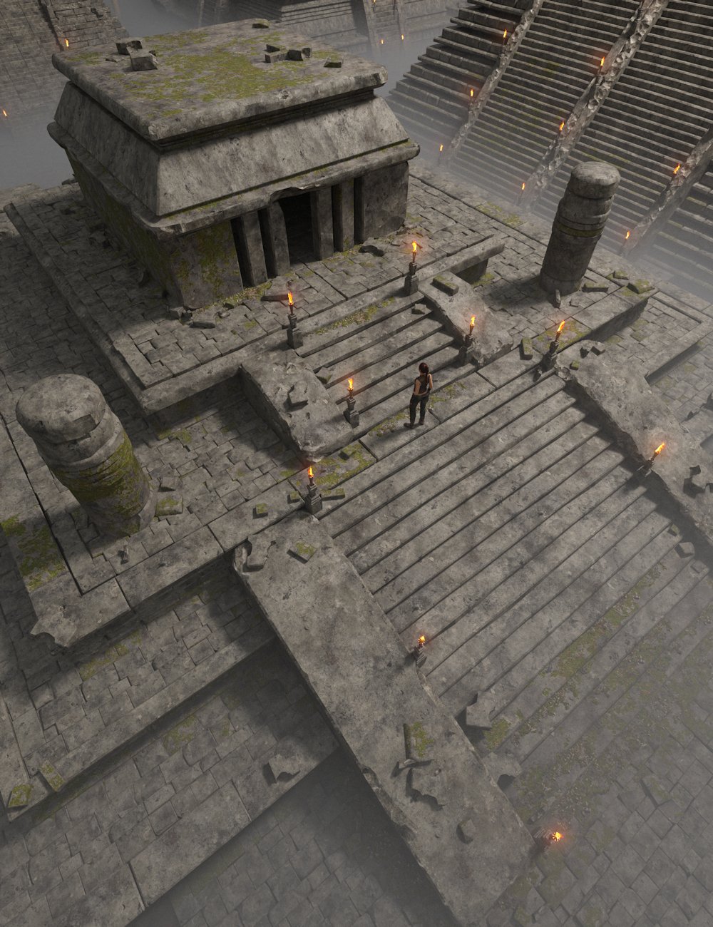 Aztec Pyramids 2 Daz 3D