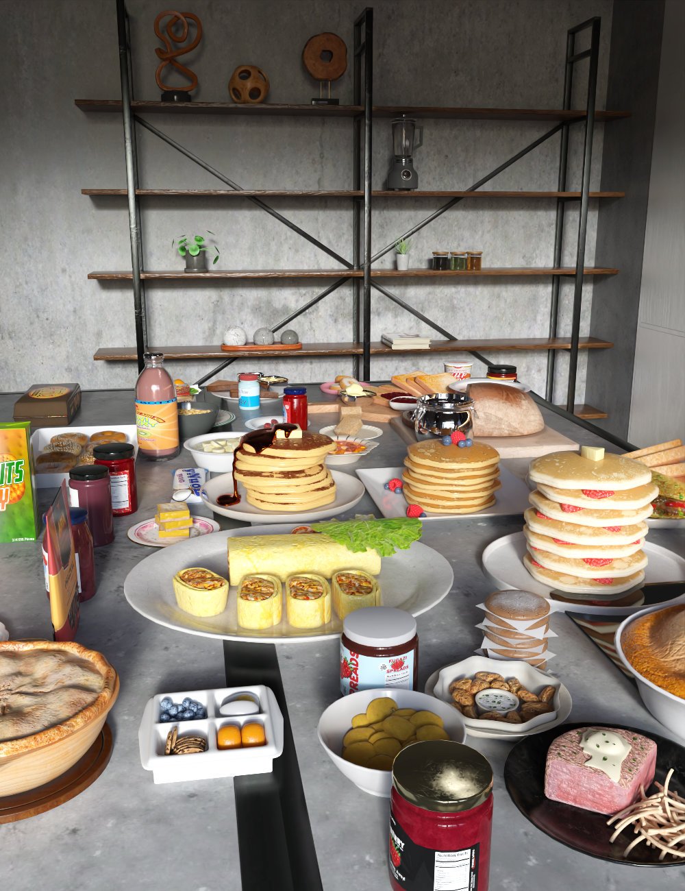 FG Appetite Food Pack by: IronmanFugazi1968, 3D Models by Daz 3D