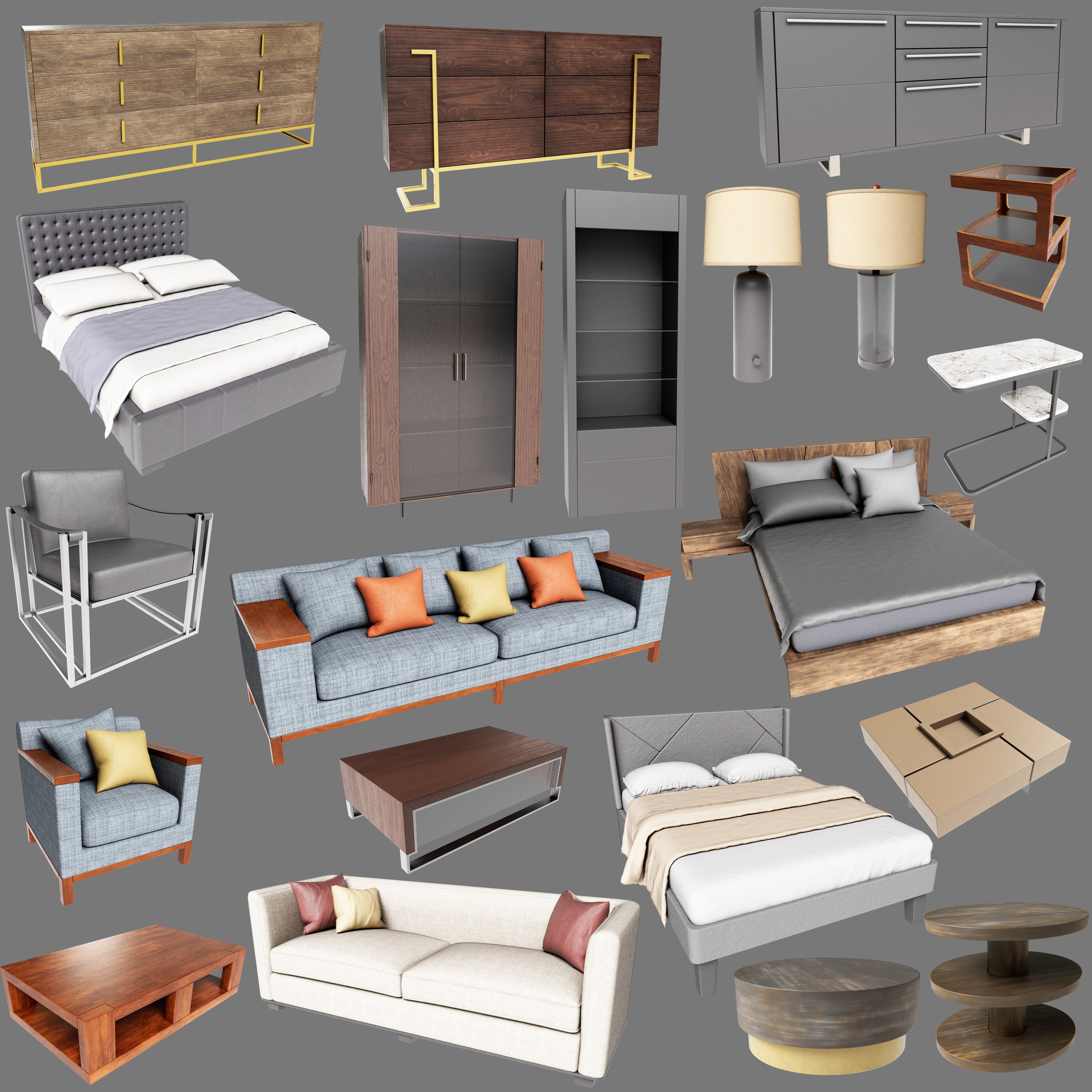 FG Modern Home Furnishing | Daz 3D