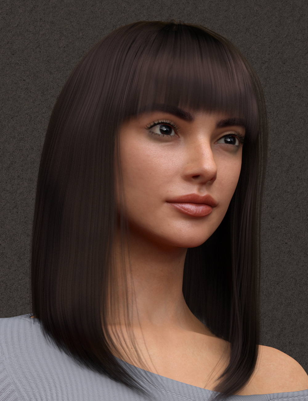 PS Nashwa Hair for Genesis 9 Female by: ParagonSecond-Circle, 3D Models by Daz 3D