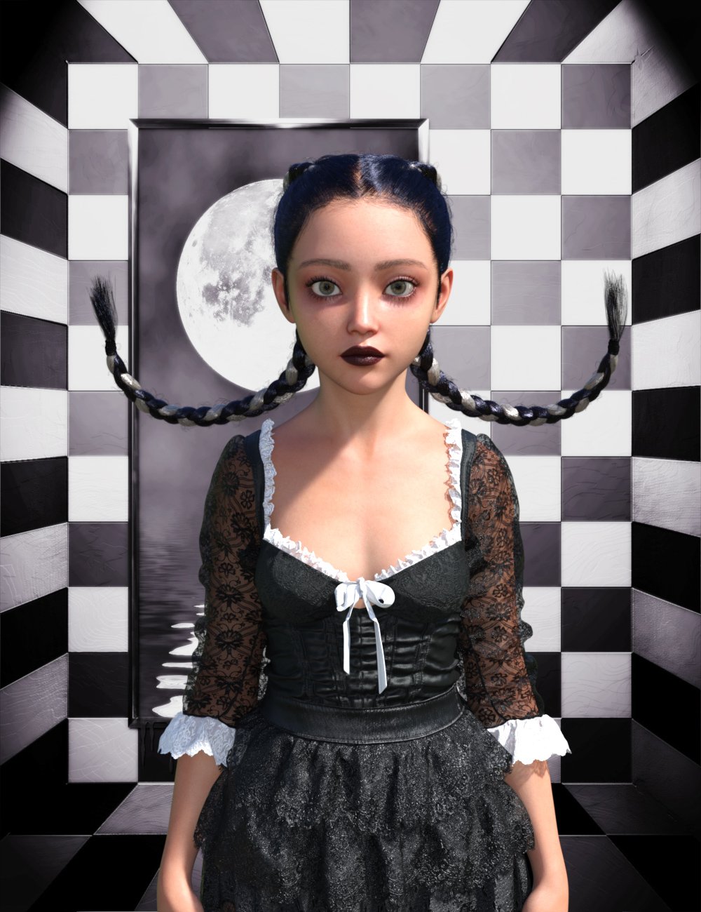  MRL Dutch Braids for Genesis 9 | Daz 3D