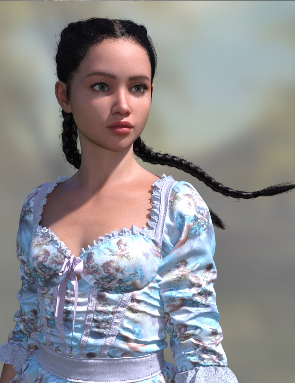  MRL Dutch Braids for Genesis 9 | Daz 3D