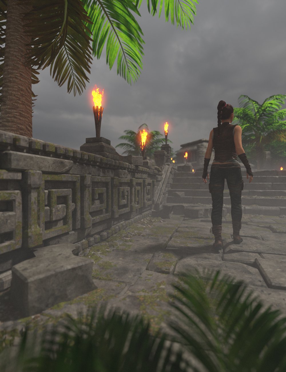 Aztec Platforms | Daz 3D