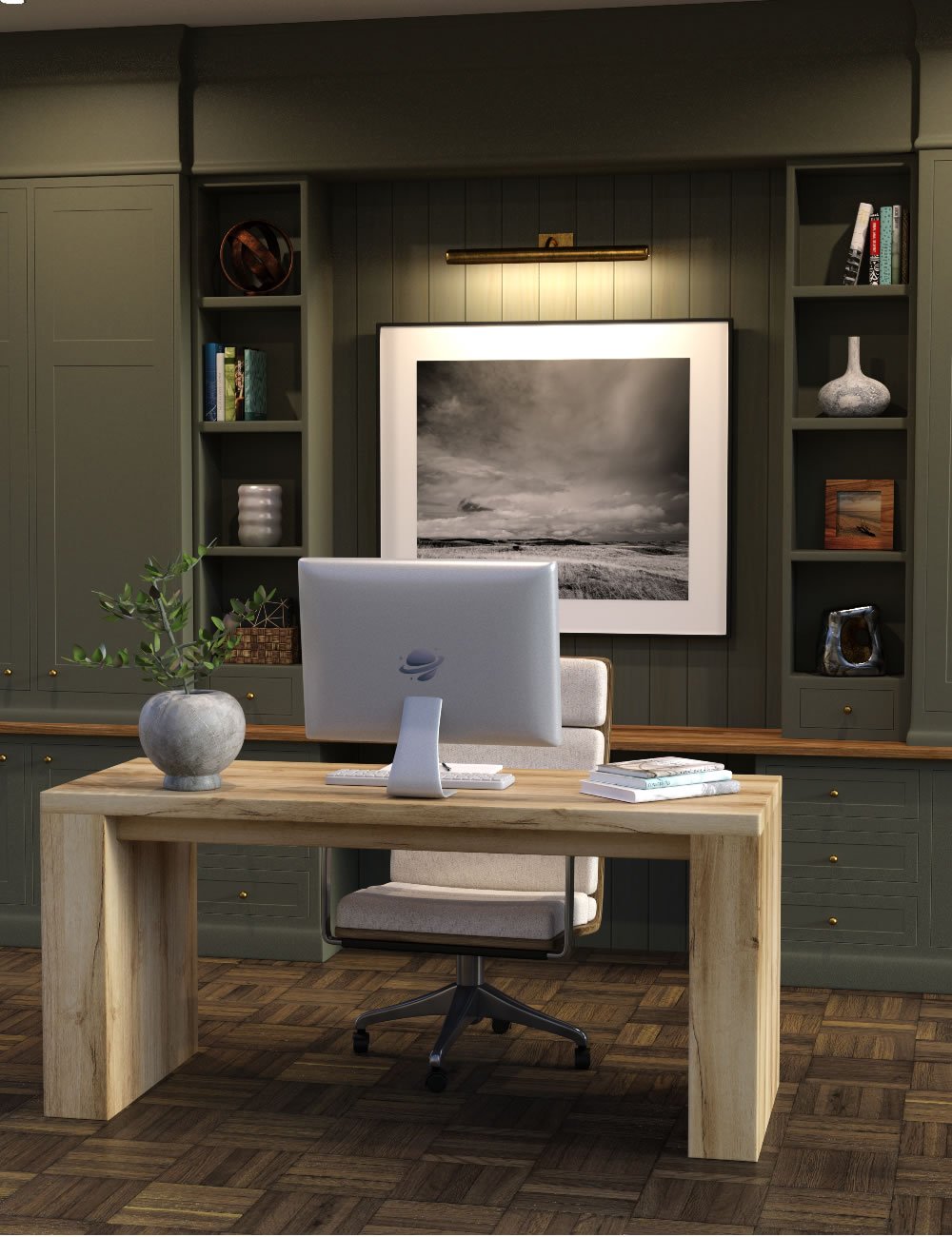 Mini Scenes Home Office by: SilvaAnt3d, 3D Models by Daz 3D