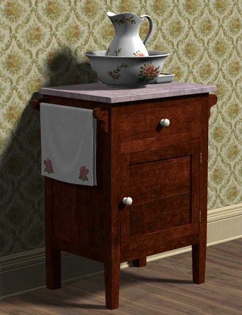 Old Fashioned Washstand by: blondie9999, 3D Models by Daz 3D