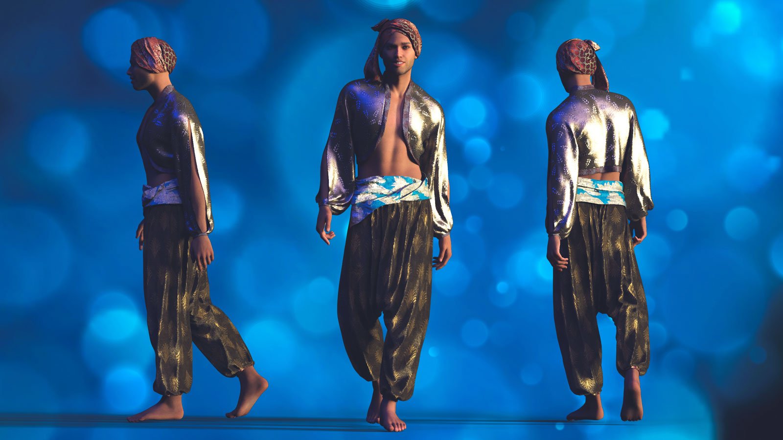 dForce Aladdin Outfit for Genesis 9 | Daz 3D