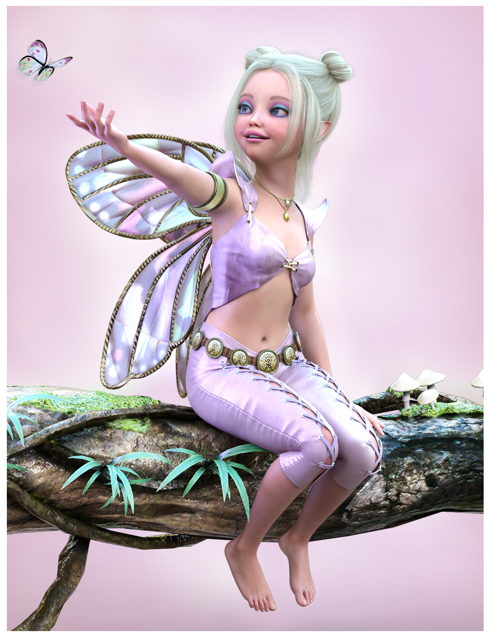 V Little Pixie Poses For Pixie 9 and Genesis 9 Base Feminine by: Valery3D, 3D Models by Daz 3D