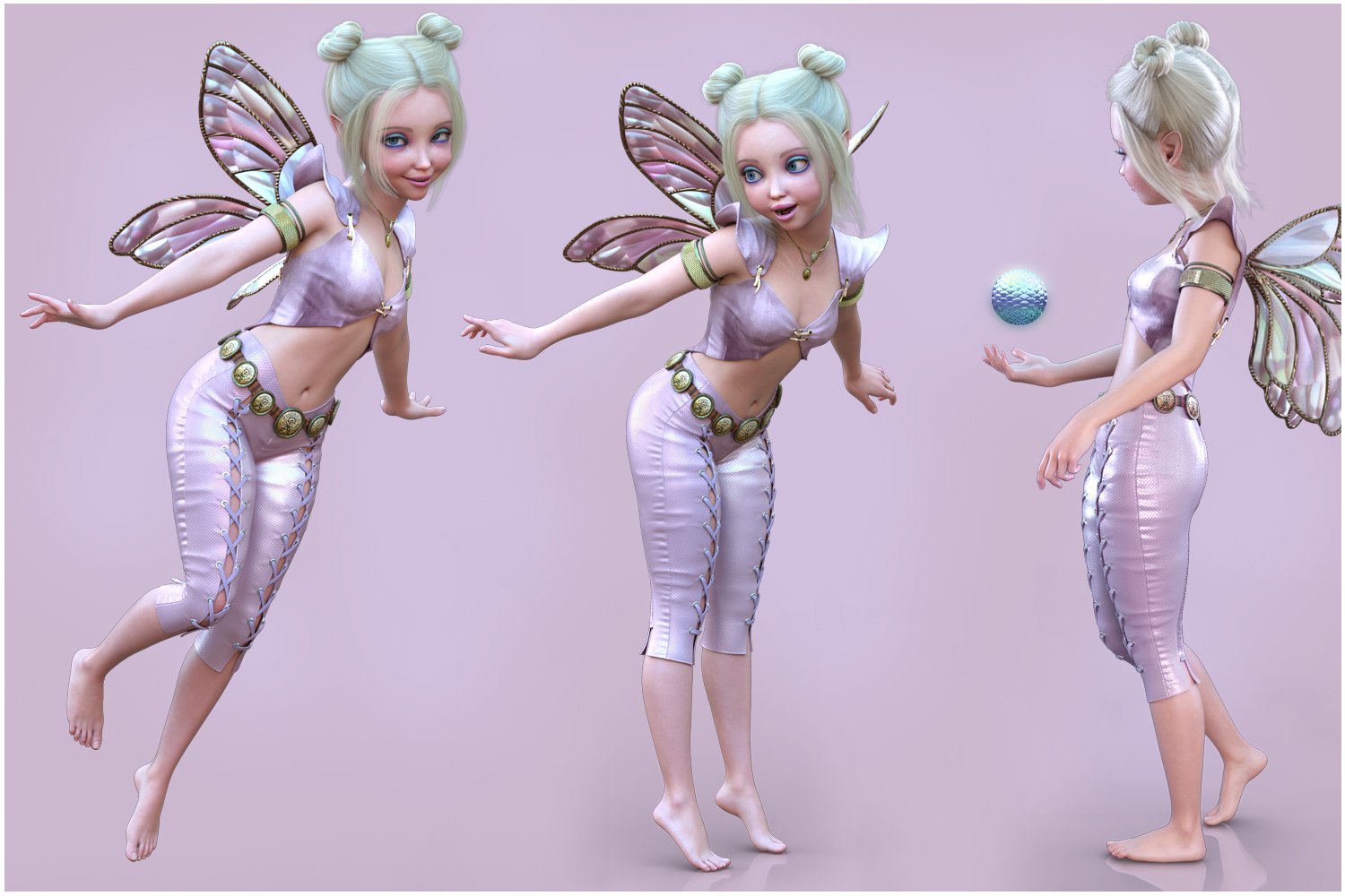 V Little Pixie Poses For Pixie 9 And Genesis 9 Base Feminine Daz 3d 0940