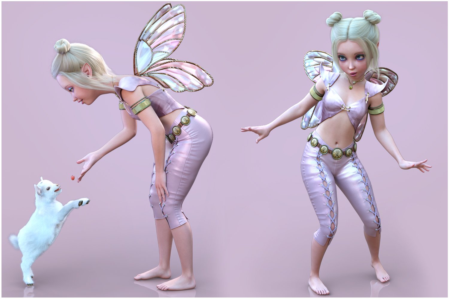 V Little Pixie Poses For Pixie 9 And Genesis 9 Base Feminine Daz 3d 9652