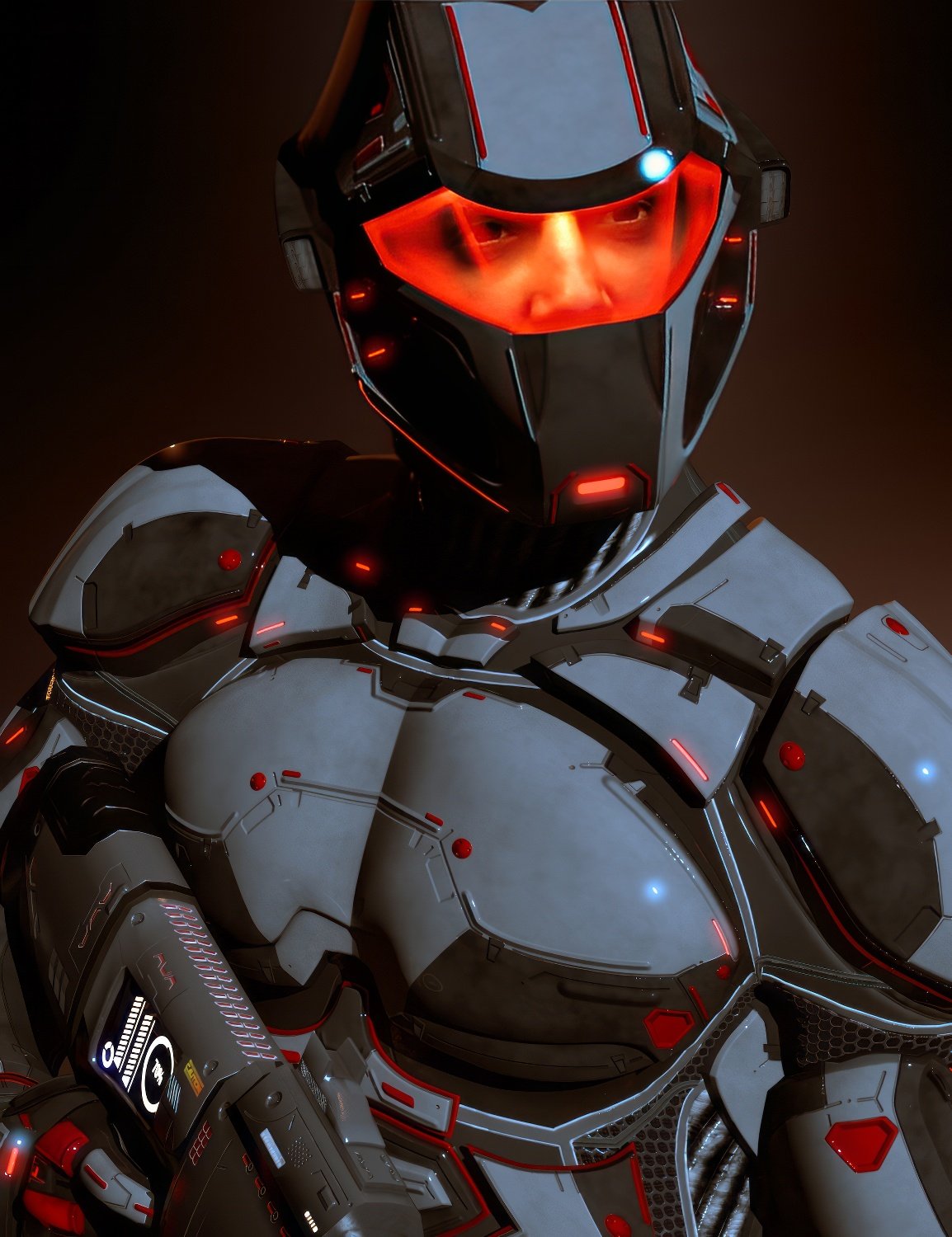 ZK Brau Sci-Fi Armor for Genesis 9 Textures | Daz 3D