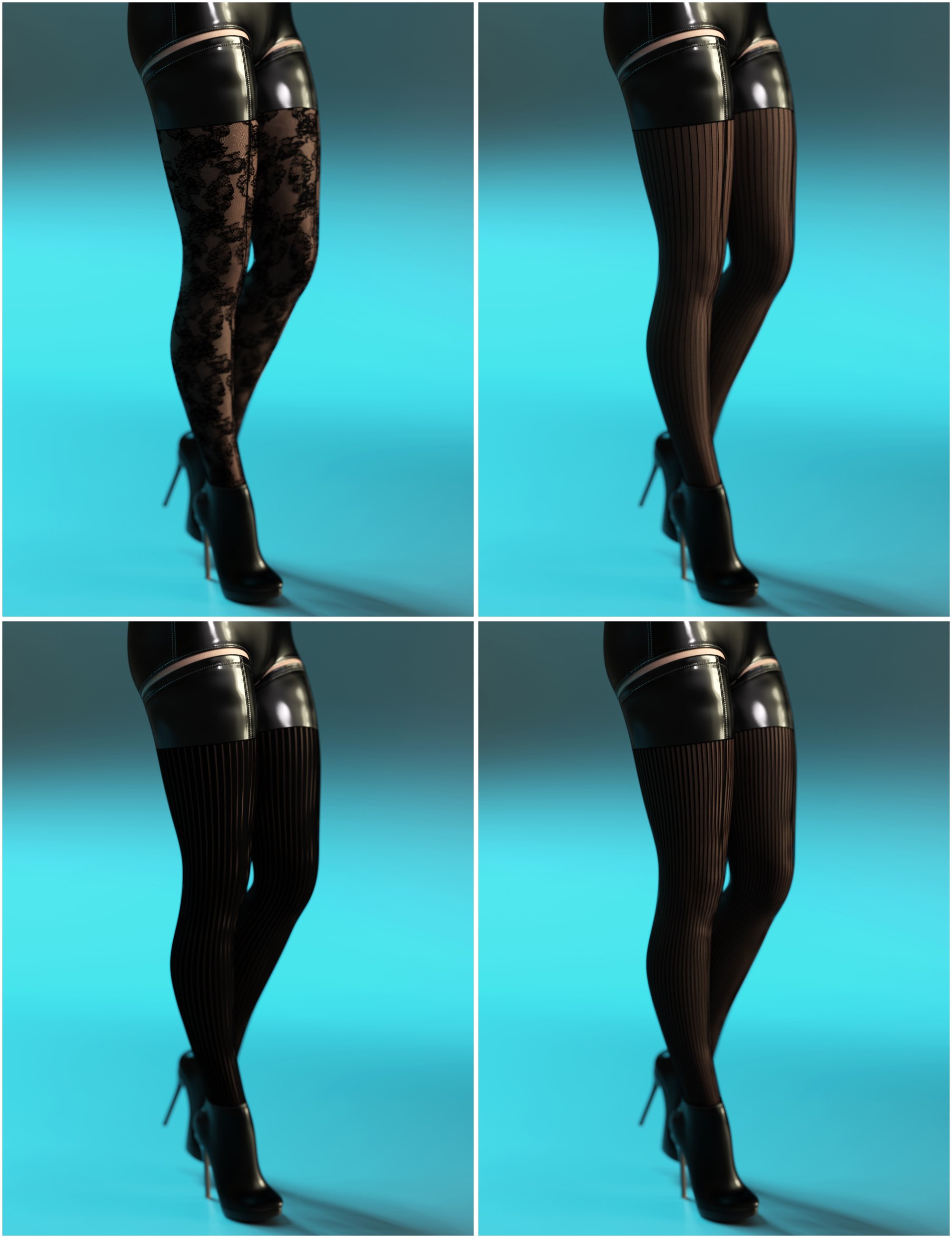 Multi-Style Bodysuit, Boots and Textures Bundle | Daz 3D