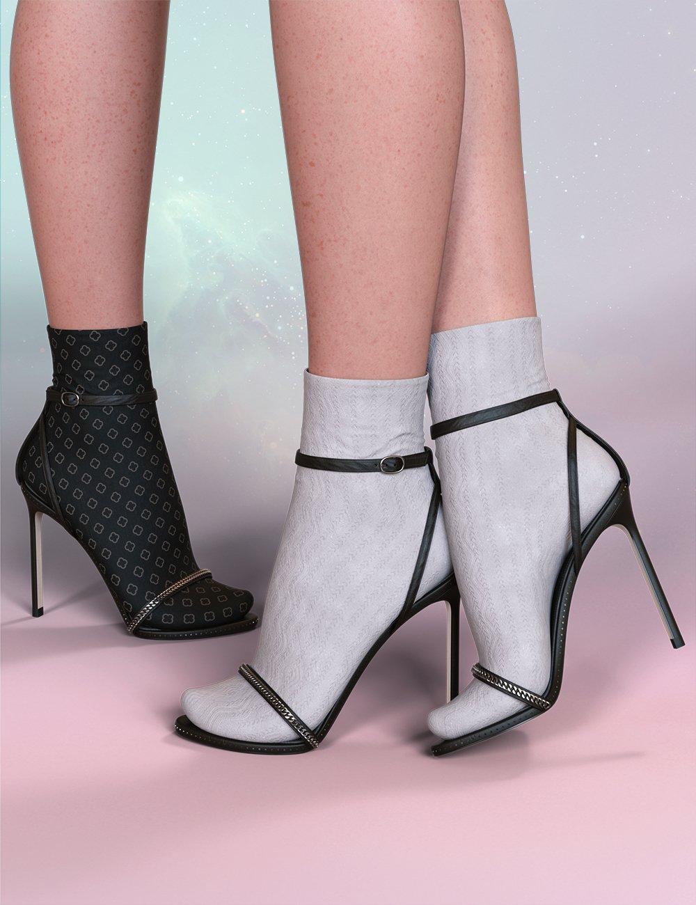 Tris High Heels for Genesis 9 and 8 Female by: PrefoX, 3D Models by Daz 3D