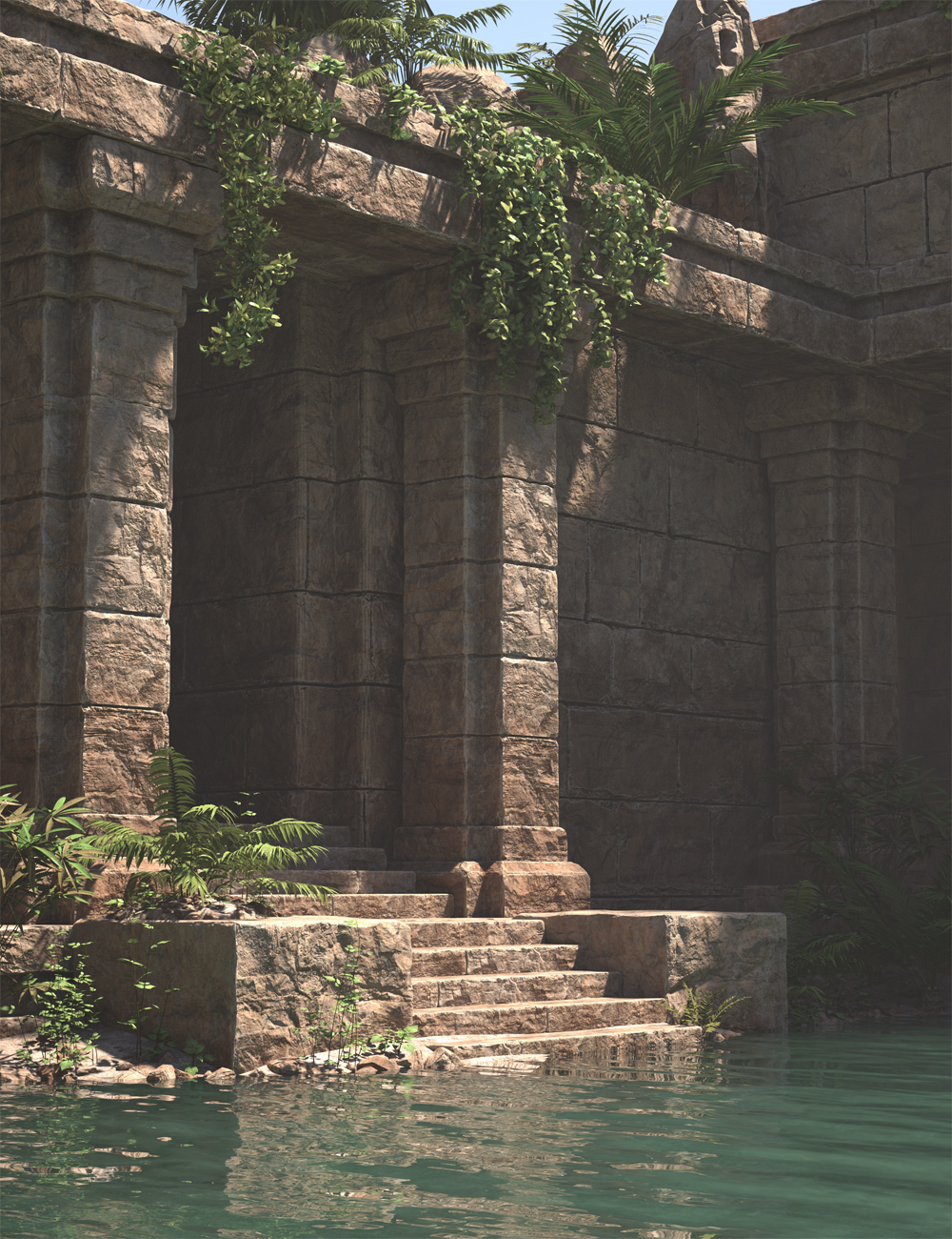 Temple of Tranquility by: Stonemason, 3D Models by Daz 3D