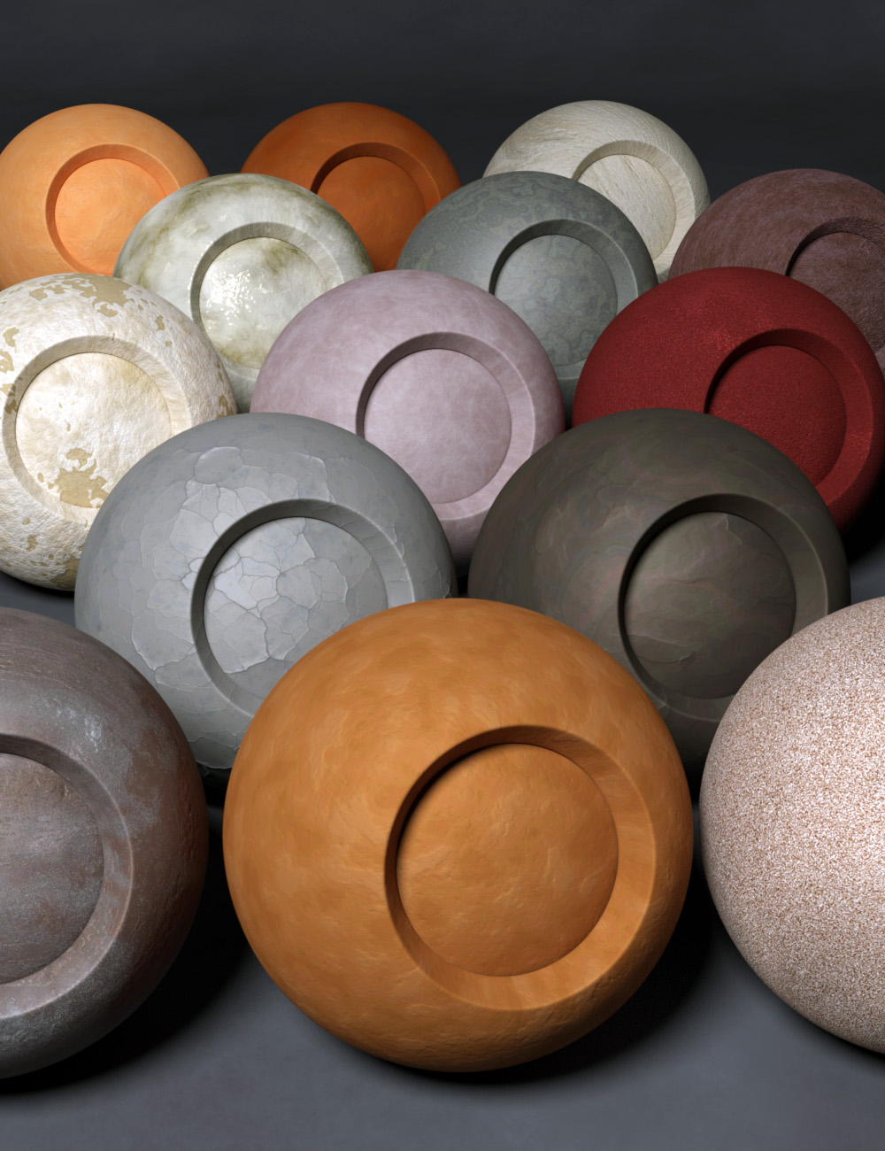 SFD Iray Stoneware Shader Presets by: SF-Design, 3D Models by Daz 3D