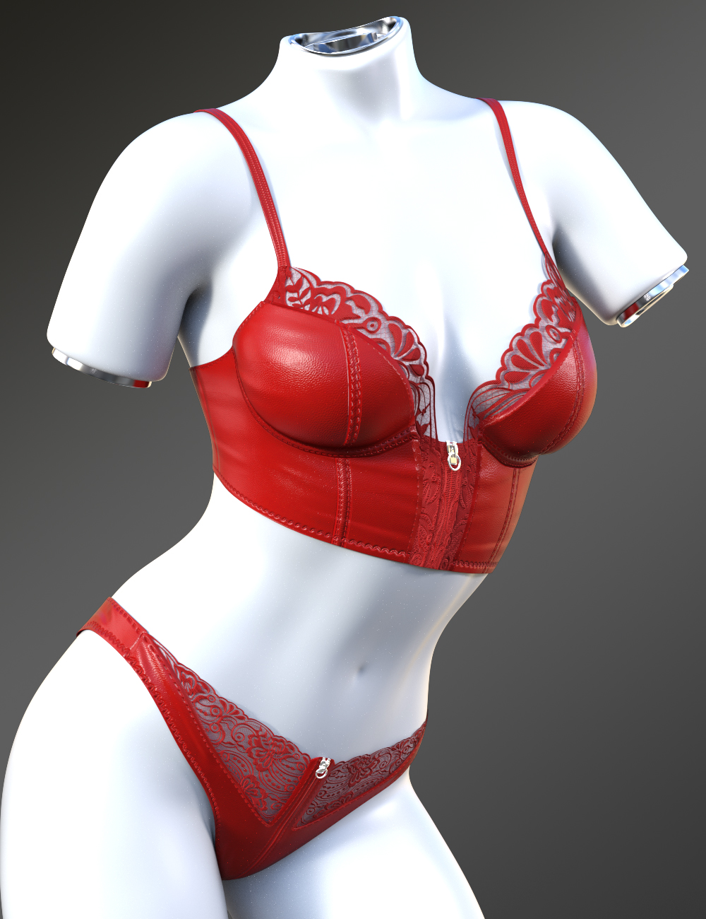 X Fashion Zip Front Lingerie for Genesis 9 by: xtrart-3d, 3D Models by Daz 3D