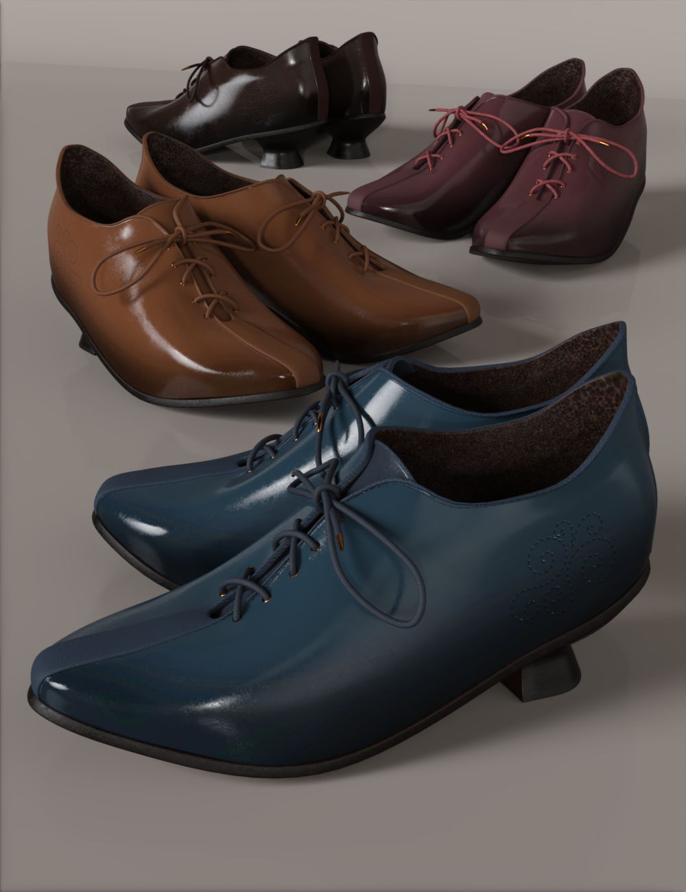 Oxford Shoes for Genesis 9 by: Fantasyart3D, 3D Models by Daz 3D