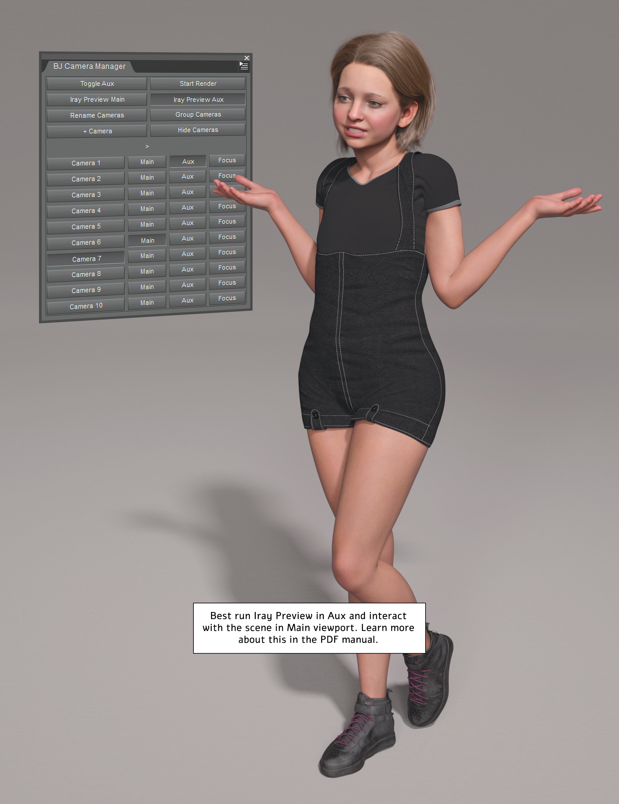 BJ Camera Manager Plugin | Daz 3D