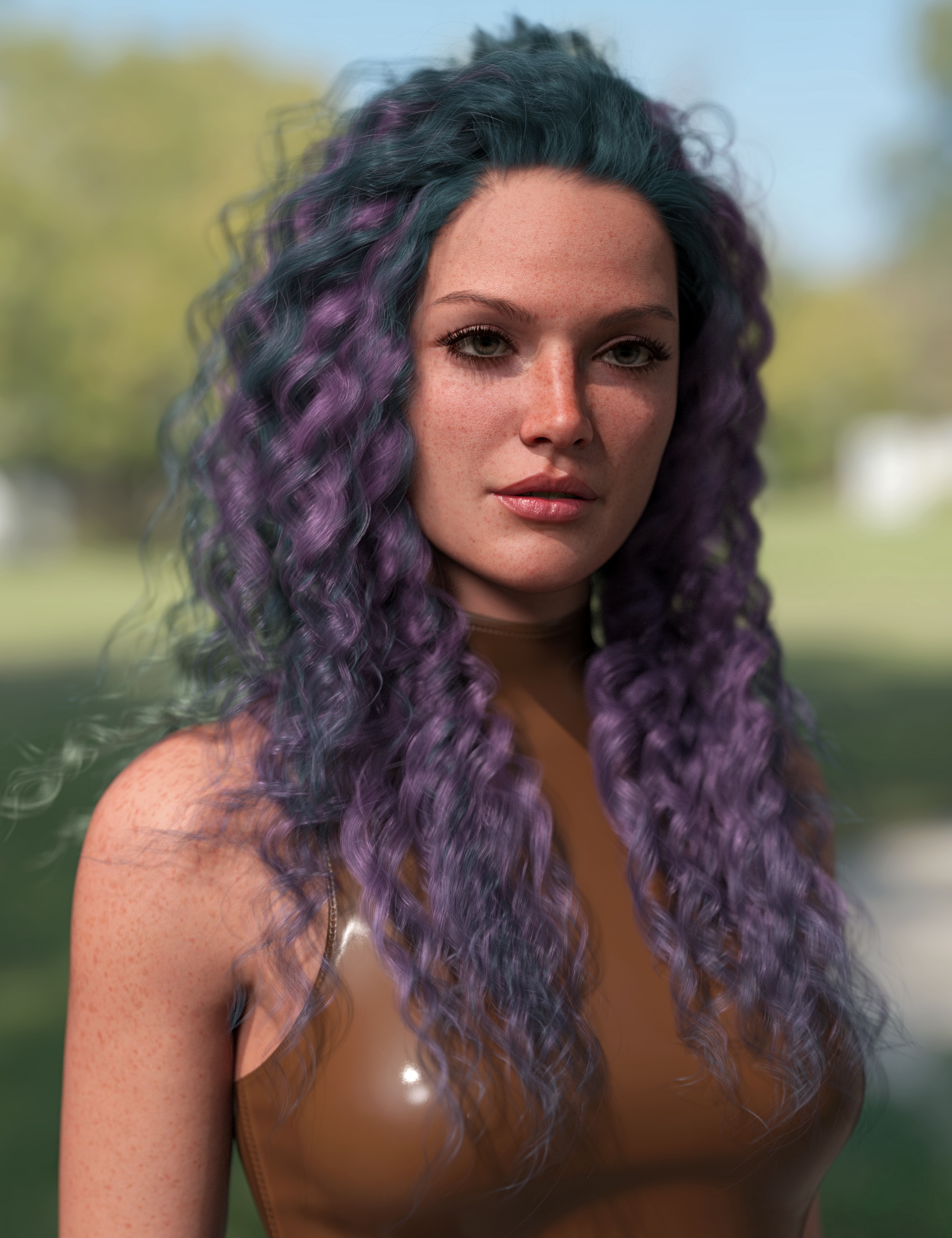 Flipped Curls Hair Color Expansion by: outoftouch, 3D Models by Daz 3D