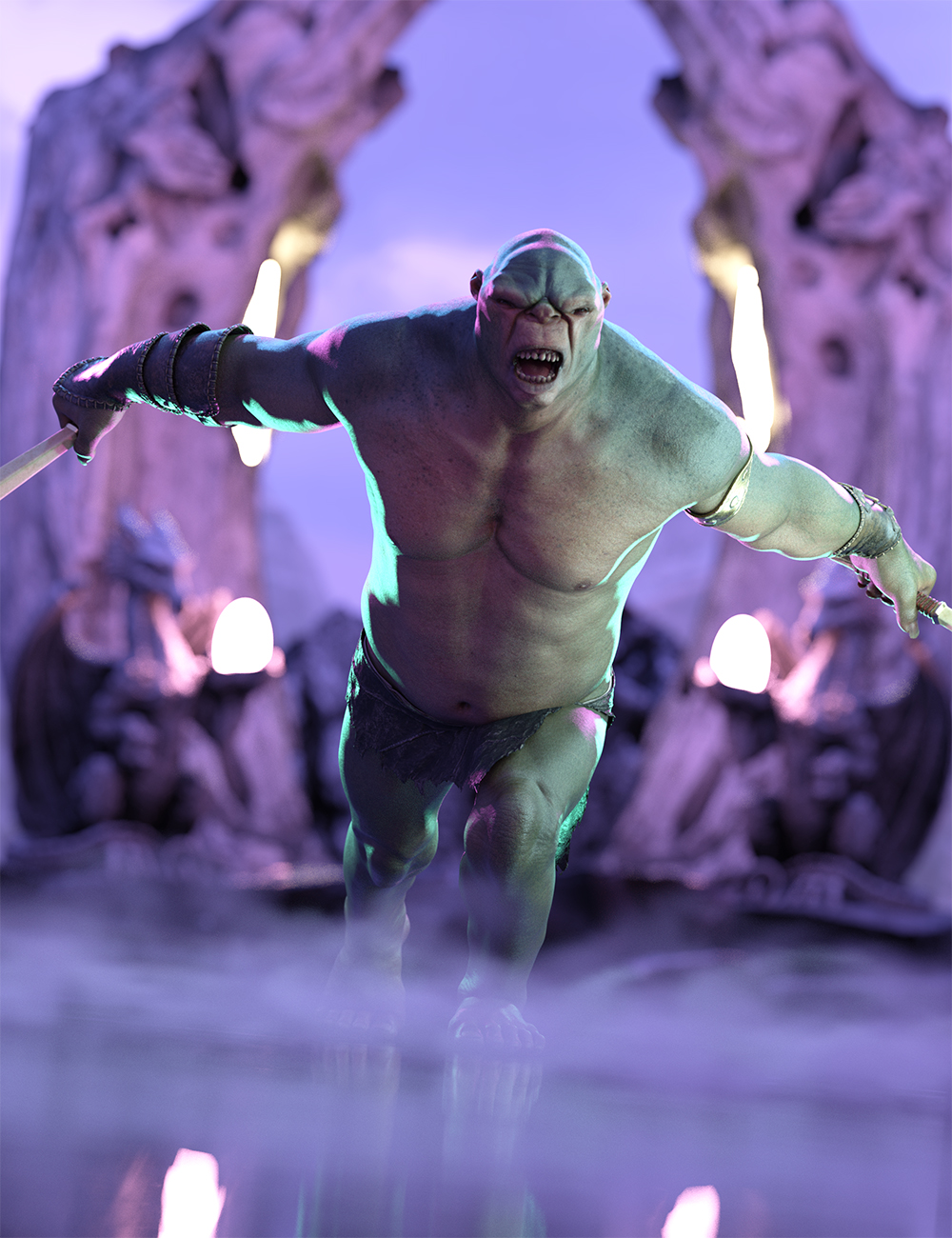 Gate Troll Poses for Chert the Troll 9 by: Ensary, 3D Models by Daz 3D
